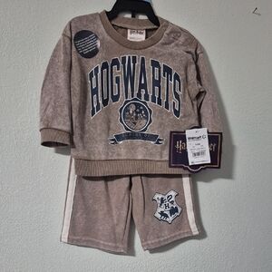Harry Potter Hogwarts Kids Sweatshirt & Sweatpants Set Mocha